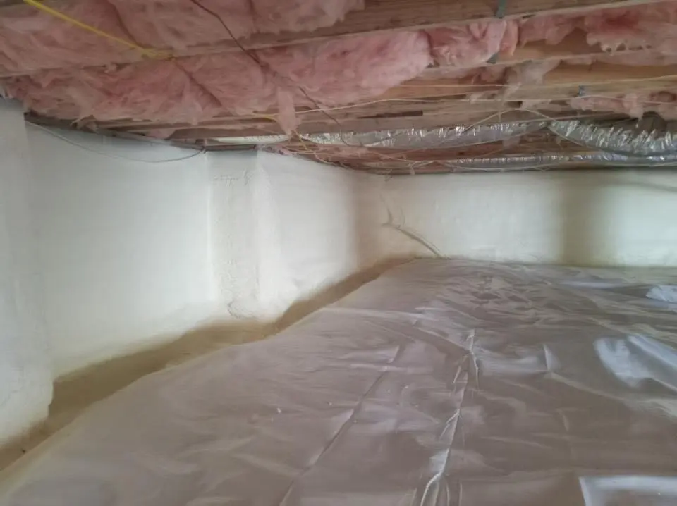 Crawl space encapsulation with closed-cell spray foam for Storm Damage Roof Repair in Pahrump